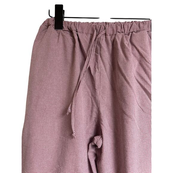 NEW Sleepy Doe PJ Set Gingham Plaid Organic Cotton Sleepwear Size M - Picture 5 of 9